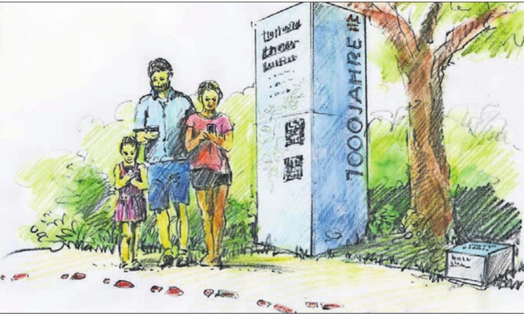 Die Skizze zeigt, in welcher Art die interaktive Ausstellung sein wird. Die Skizze zeigt, in welcher Art die interaktive Ausstellung sein wird.