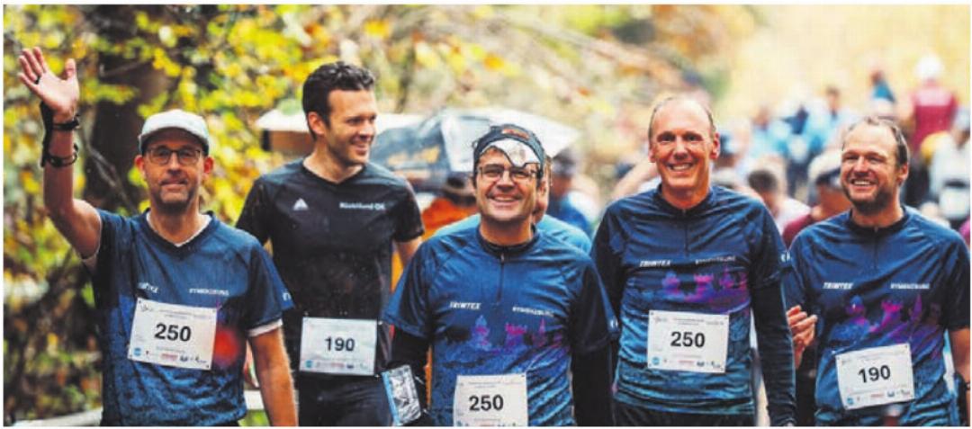 Die Teilnehmer von der OL-Gruppe Rymenzburg (Reinach, Aargau) nach dem Zieleinlauf. Die Teilnehmer von der OL-Gruppe Rymenzburg (Reinach, Aargau) nach dem Zieleinlauf.