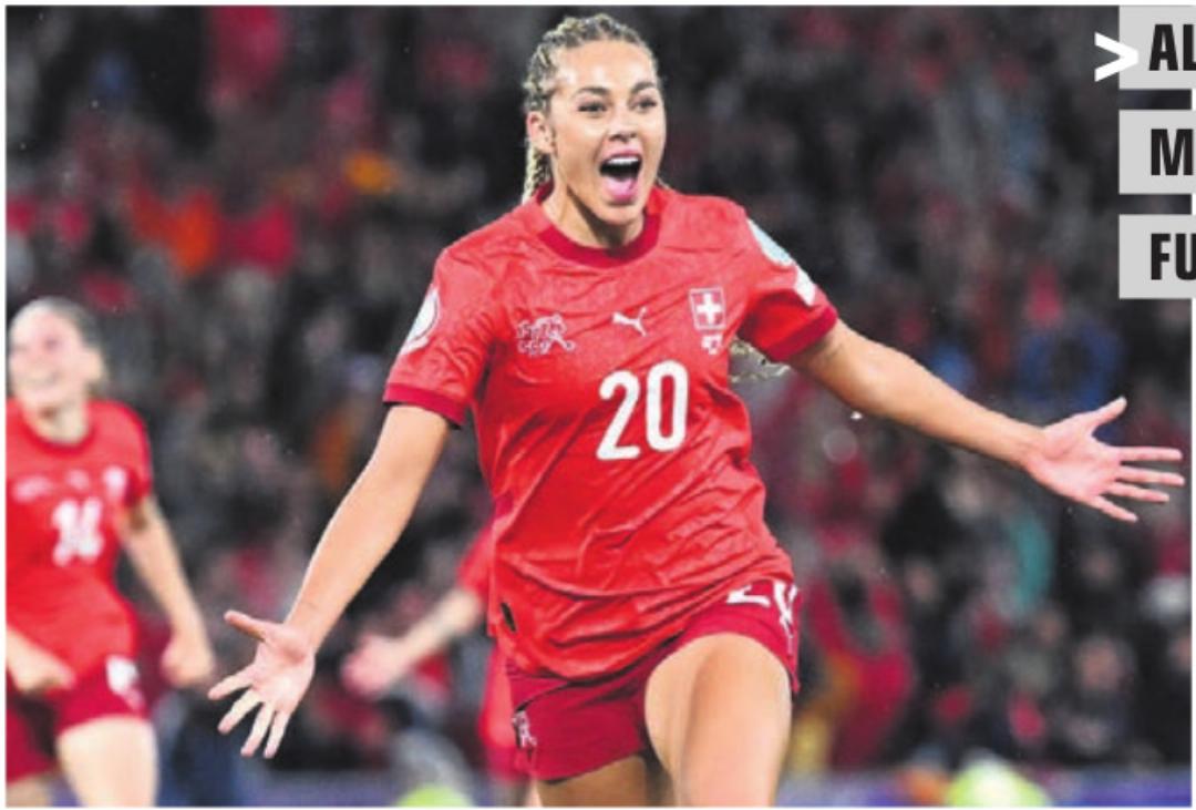 ALAYAH PILGRIM (22)
MURI / AS ROM
FUSSBALL
Alayah Pilgrim spielt mit den Frauen der AS Rom in der Champions League und ist in der Tabelle der Serie A ganz oben anzutreffen. Im Schweizer Nationalteam wird sie im Sommer zu einer prägenden Figur. Die Stürmerin wird in allen vier Spielen der Heim-Europameisterschaft eingewechselt, erzielt beim Sieg gegen Island das entscheidende 2:0. ALAYAH PILGRIM (22)
MURI / AS ROM
FUSSBALL
Alayah Pilgrim spielt mit den Frauen der AS Rom in der Champions League und ist in der Tabelle der Serie A ganz oben anzutreffen. Im Schweizer Nationalteam wird sie im Sommer zu einer prägenden Figur. Die Stürmerin wird in allen vier Spielen der Heim-Europameisterschaft eingewechselt, erzielt beim Sieg gegen Island das entscheidende 2:0.