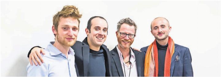 Yuval Cohen (Zweiter von rechts) kommt mit seinem Quartett nach Muri. Bild: zg