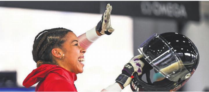 Die Olympionikin Melanie Hasler verabschiedet sich vom Bobsport. Bild: IBSF