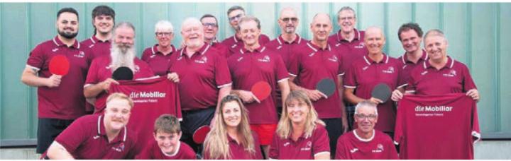 Einheitliches Dress und viel Elan für die Zukunft: der Tischtennisclub Muri. Bild: zg