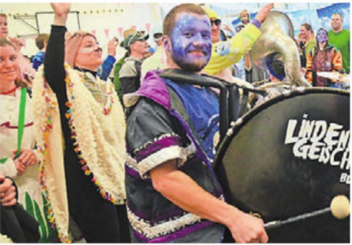 Die Lindenberggeischter heizen ein. Bild: tst Die Lindenberggeischter heizen ein. Bild: tst