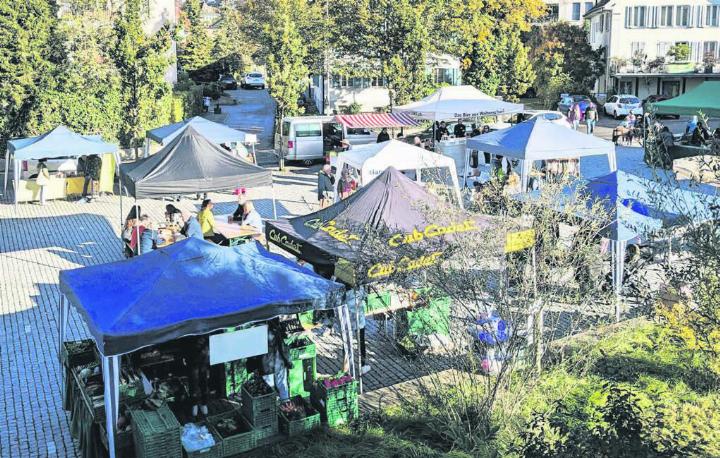 Der Wochenmarkt auf dem Sternenplatz hat ein vielfältiges Angebot. Bild: Archiv/pd