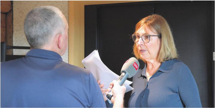 Irene Näf, Co-Präsidentin des Stiftungsrates, gibt Auskunft. Die künftige Zusammenarbeit mit Murikultur ist eine der grossen Neuerungen. Bild: Annemarie Keusch