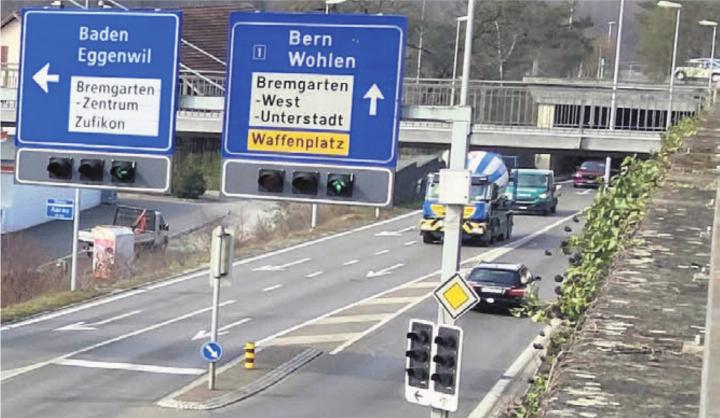 Der Tunnel beim Knoten Bibenlos wird saniert. Dies führt nachts zu Umleitungen. Bild: Archiv