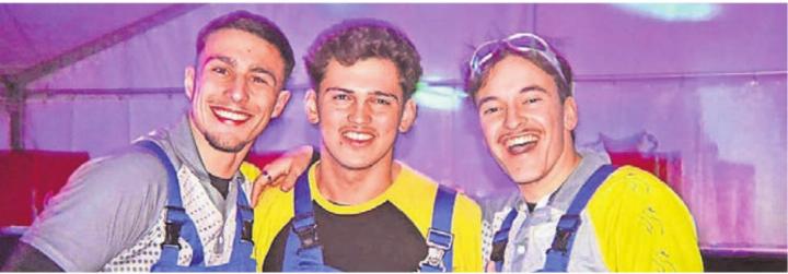 Die drei Organisatoren, v. l.: Silvan Käppeli, Nicola Niederer und Timo Käppeli. Bild: zg