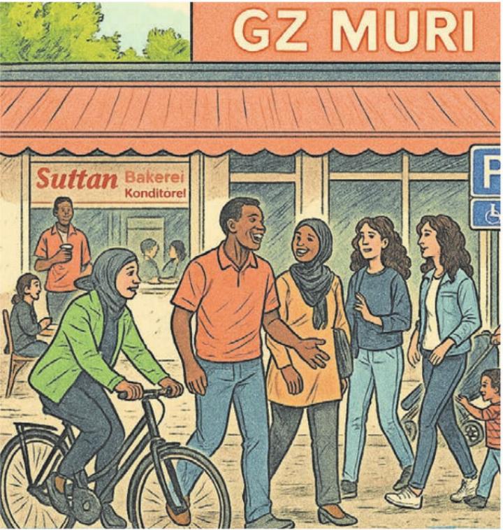 Die Illustration zeigt, wie «MuriMundo» sein soll: bunt und lebendig.
Bild: zg