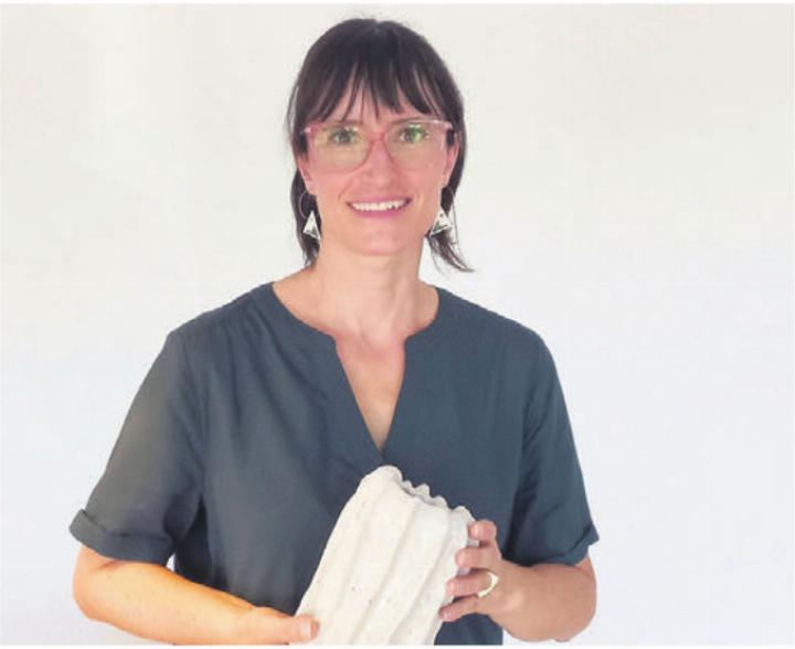 Tanja Jöhl freut sich, die Bevölkerung in ihrem Kreativmoment zu begrüssen.
Bild: zg