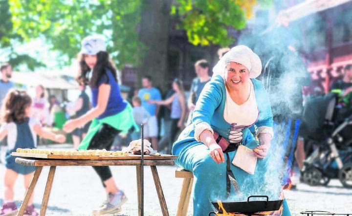 Nicht nur fürs Auge, auch für den Gaumen werden die Darstellungen an den Mittelaltertagen sorgen. Bild: zg