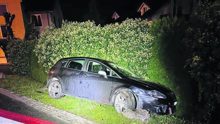 Der Autofahrer verlor die Kontrolle über sein Fahrzeug. Bild: pz