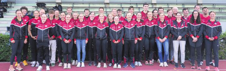 Erfolgreicher TV Wohlen an der Schweizer Vereinsmeisterschaft in Riehen. Die Wohler traten in der Nationalliga C an. Bild: zg