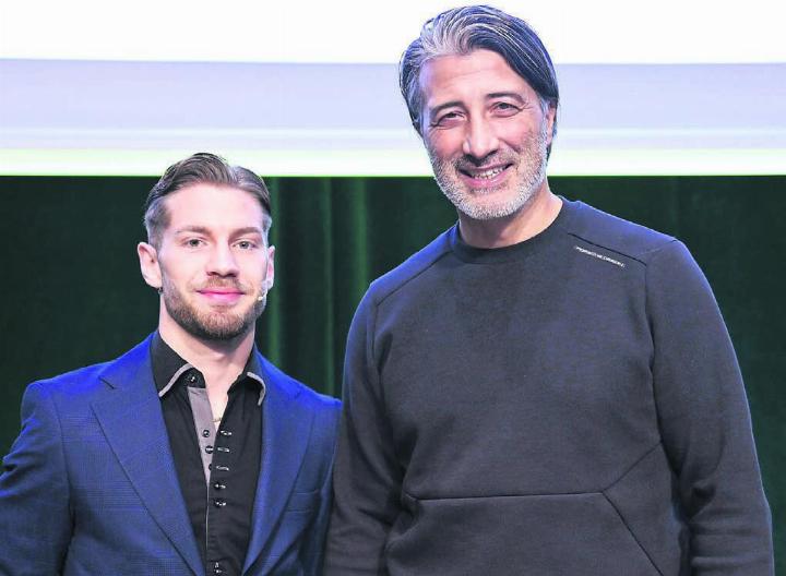 Der Wohler Kickboxer Roy Cipriano lernte Murat Yakin, den Trainer des Schweizer Fussball-Nationalteams, am Martini-Treffen in Brugg kennen. Bild: Alexander Wagner