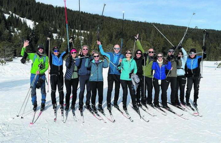 Der Skiclub Bremgarten macht auf den Langlaufski eine gute Figur. Bild: zg