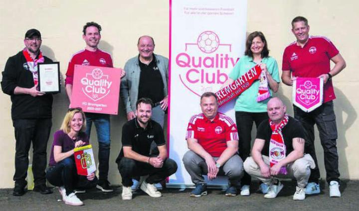 Der FC Bremgarten ist stolz darauf, ein «Quality Club» zu sein. Bild: zg