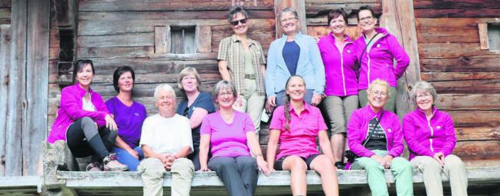 Gruppenbild der Damenriege Aristau – die Frauen genossen die zwei Tage im Haslital in vollen Zügen. Bild: zg