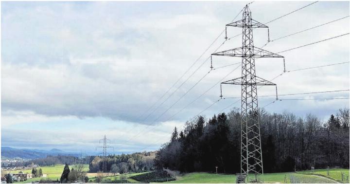 Gegen die geplante rund 19 Kilometer lange Hochspannungsleitung regt sich grosser Widerstand. Die riesigen Masten sollen verhindert werden. Deshalb wird eine Erdverkabelung gefordert. Bild: Archiv