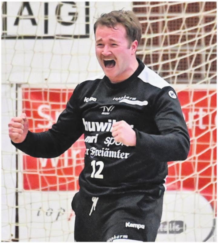 Ivo Rütimann spielt im Tor des TV Muri eine sackstarke Saison. Bild: tvm
