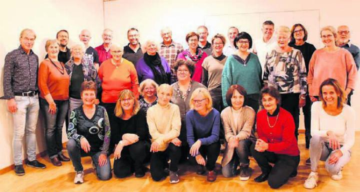 Die Mitglieder des Kirchenchors Aristau freuen sich auf das Konzert. Bild: zg