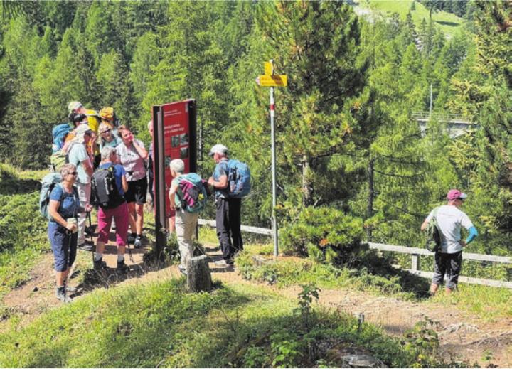 Einsame Wanderwege und tolle Ausblicke: Die Naturfreunde im Bündnerland. Bild: zg