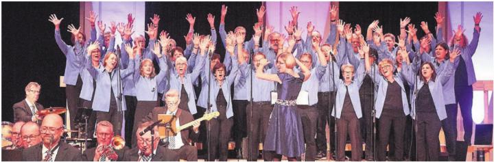 Unvergesslicher Auftritt mit dem Regi-Chor Muri. Bild: zg
