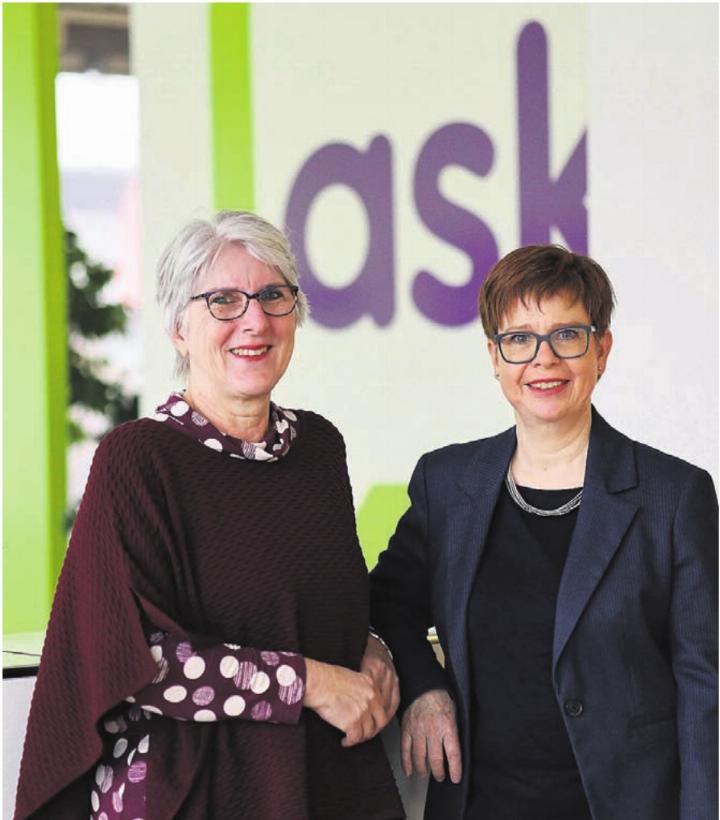 Geschäftsführerin Sonja Brönnimann (links) und Präsidentin Ruth Müri schauen zuversichtlich in die Zukunft. Bild: pd Geschäftsführerin Sonja Brönnimann (links) und Präsidentin Ruth Müri schauen zuversichtlich in die Zukunft. Bild: pd