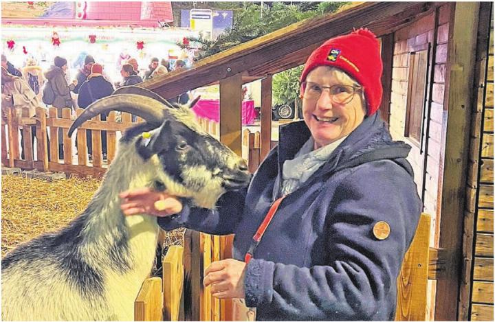 Sabina Glarner betont immer wieder, dass der Christchindli-Märt 
nur dank den Helfenden so erfolgreich ist. Sie leistet jedoch einen 
enormen Beitrag für dieses Gelingen und hält den Kopf für den Anlass und den Verein hin. Nun ist sie auch «Kopf des Monats».
Bild: zg