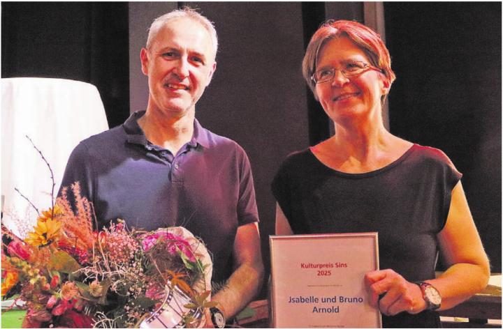 Bruno und Jsabelle Arnold erhielten den Kulturpreis. Bilder: ci Bruno und Jsabelle Arnold erhielten den Kulturpreis. Bilder: ci