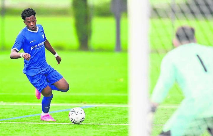 «Er ist unglaublich schnell, auch mit Ball», sagt FC-Wohlen-II-Trainer Alain Schultz über Nelson Afulike. Bild: awa/Archiv «Er ist unglaublich schnell, auch mit Ball», sagt FC-Wohlen-II-Trainer Alain Schultz über Nelson Afulike. Bild: awa/Archiv