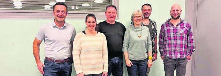 Der Vorstand in seiner neuen Zusammensetzung (von links): Kurt Meier (Präsident), Jasmin Volger (Beisitz), Renato Sommerhalder (Kassier), Stefanie Iten (Aktuarin), Marco Hodel (Vizepräsident) und Marco Wicky (Beisitz). Bild: zg