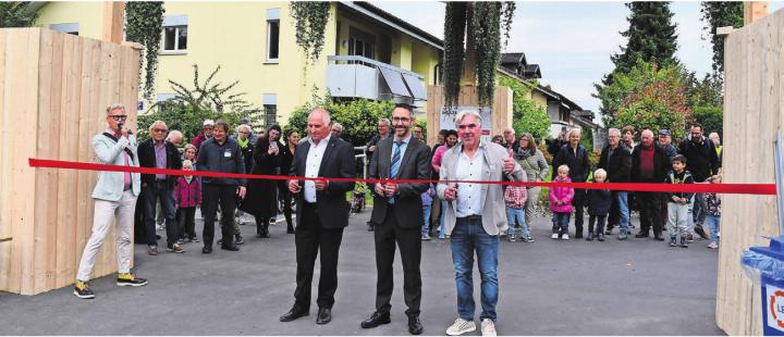 Routiniers am Werk. Für Gemeindeammann Josef Huwiler (von links) ist es das sechste Mal. Ralf Bucher war schon viermal dabei. OK-Präsident Josef Villiger ist bereit. Bild: Verena Anna Wigger