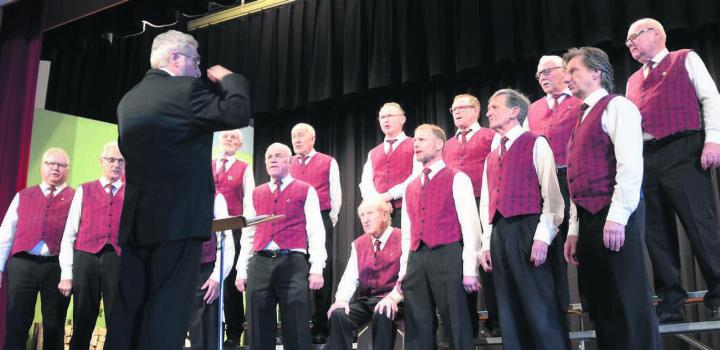 Der Männerchor Benzenschwil – hier am Jahreskonzert – empfängt zum Sängertag. Bild: Archiv / Thomas Stöckli