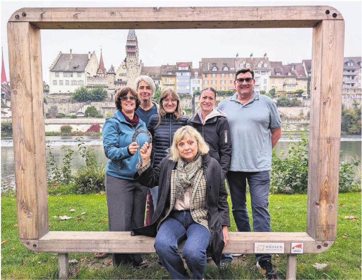 Vereint im Rahmen des Marktes der Vielfalt: Cornelia Künzle, Karin Schaufelbühl, Selina Bieri, Susanna Vanek (vorne), Nathalie Dietrich und Reto Lorenzi (von links). Bild: Marco Huwyler