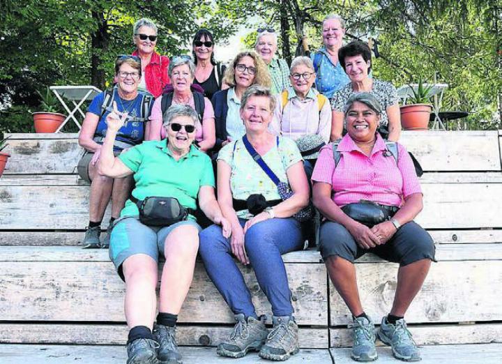 Die Turnerinnen legten auf ihrer Vereinswanderung einige Kilometer zurück. Bild: zg
