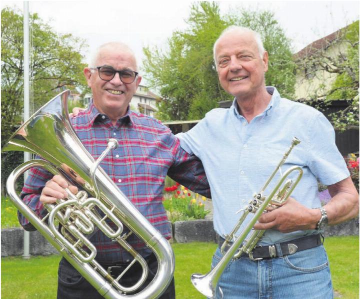 Hanspeter Hagenbuch (links) und Sepp Eichholzer verbindet unter anderem die gemeinsame Liebe zur Musik. Bild: Annemarie Keusch Hanspeter Hagenbuch (links) und Sepp Eichholzer verbindet unter anderem die gemeinsame Liebe zur Musik. Bild: Annemarie Keusch