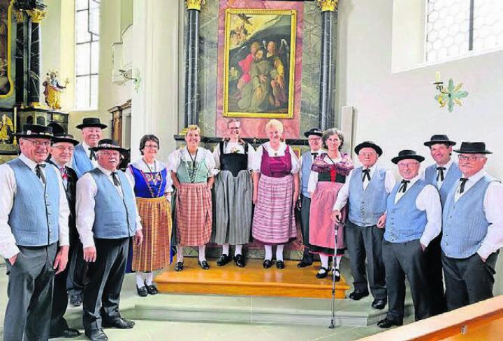 Der Jodlerklub Seetal Meisterschwanden freut sich auf die beiden kommenden Auftritte zusammen mit einer Alphornbläserin. Bild: zg