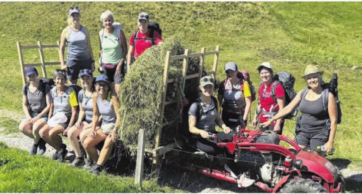 Beim Alpengaudi erwachte der Sportsgeist der Frauen. Bild: zg