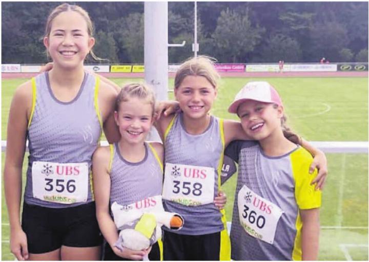 Vier der fünf Merenschwander Finalistinnen. Bild: zg