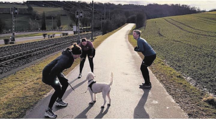 Bei jedem Wetter draussen trainieren gibt Energie und macht Spass.    Bild: zg