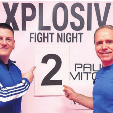 Auf in Runde 2 - Andrea Faggiano (links) und Rocco Cipriano von Kickboxing Wohlen.    Bild: zg