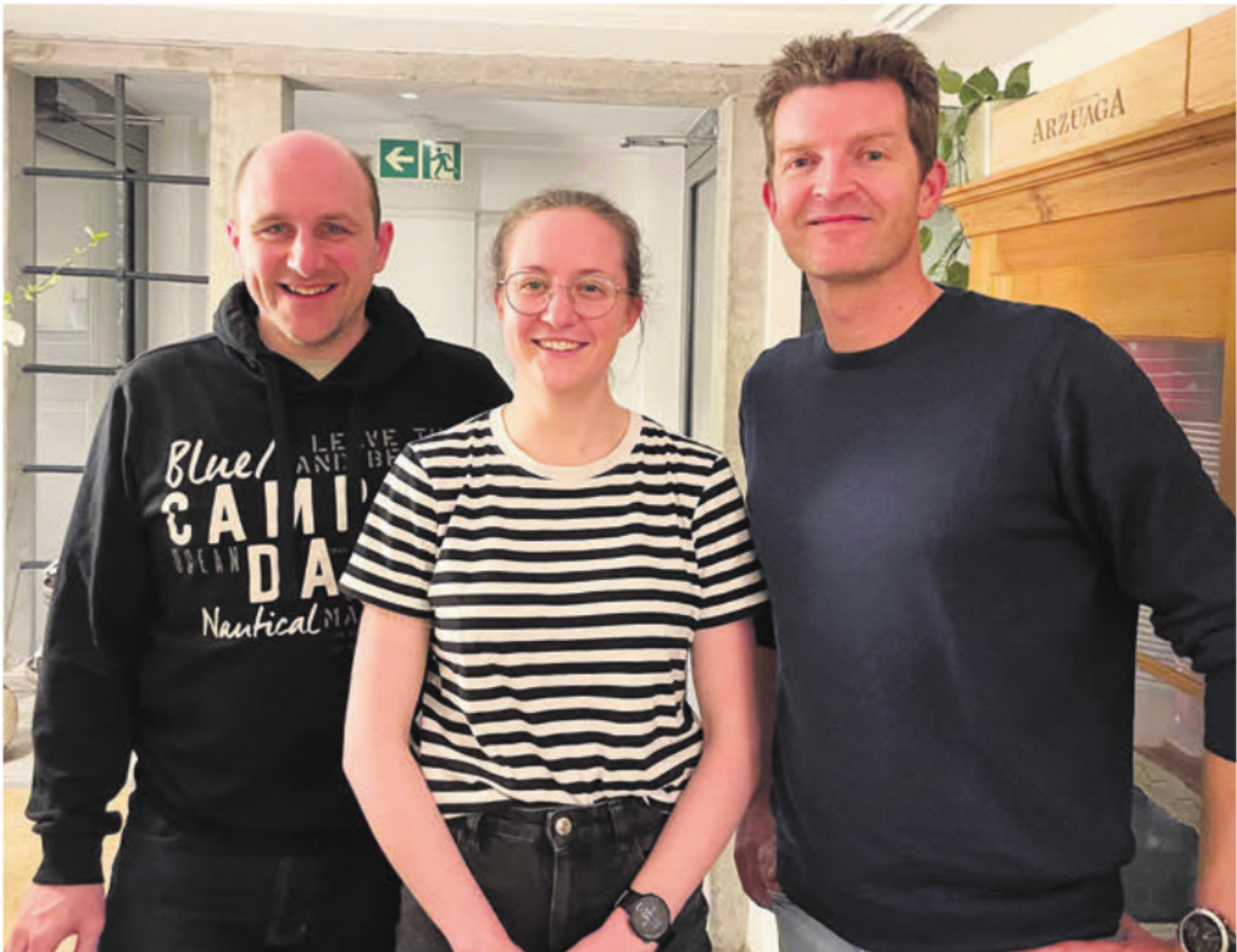 Der Vorstand, von links: Fabian Hasler, Zoe Odermatt und Anthony Paine. Bild: zg - Das Bild wird blockiert. – Möglicherweise durch einen aktiven Adblocker.