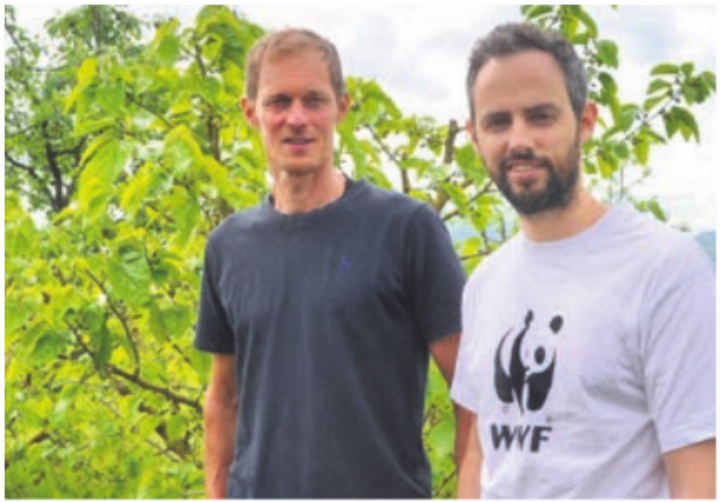 Pirmin Adler (links) und Kevin Ischi.    Bild: tst