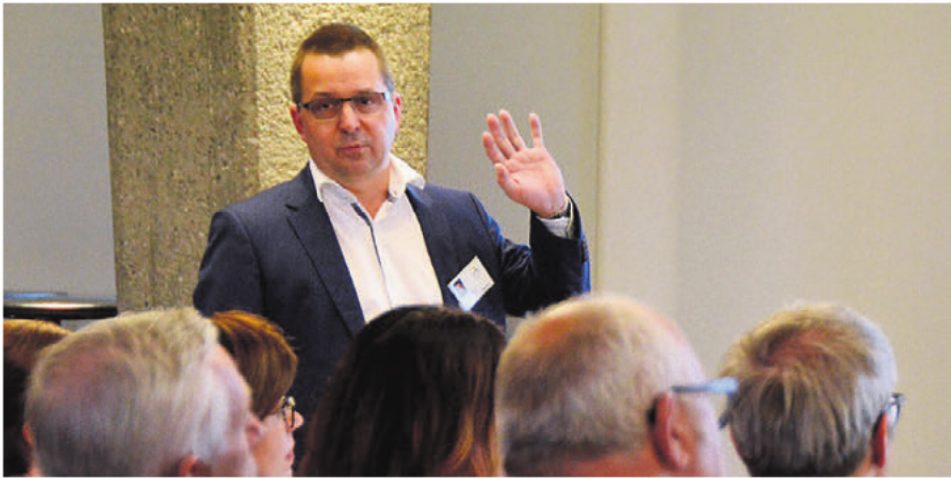 Daniel Strub, CEO, gab Einblick in die Finanzen des Spitals Muri. Bild: ake - Das Bild wird blockiert. – Möglicherweise durch einen aktiven Adblocker.