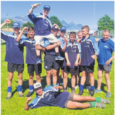 Erfolgreicher Saisonstart für den Seilzieh-Nachwuchs - Die erfolgreichen U19-Seilzieher aus Waltenschwil-Kallern. Bild: zg