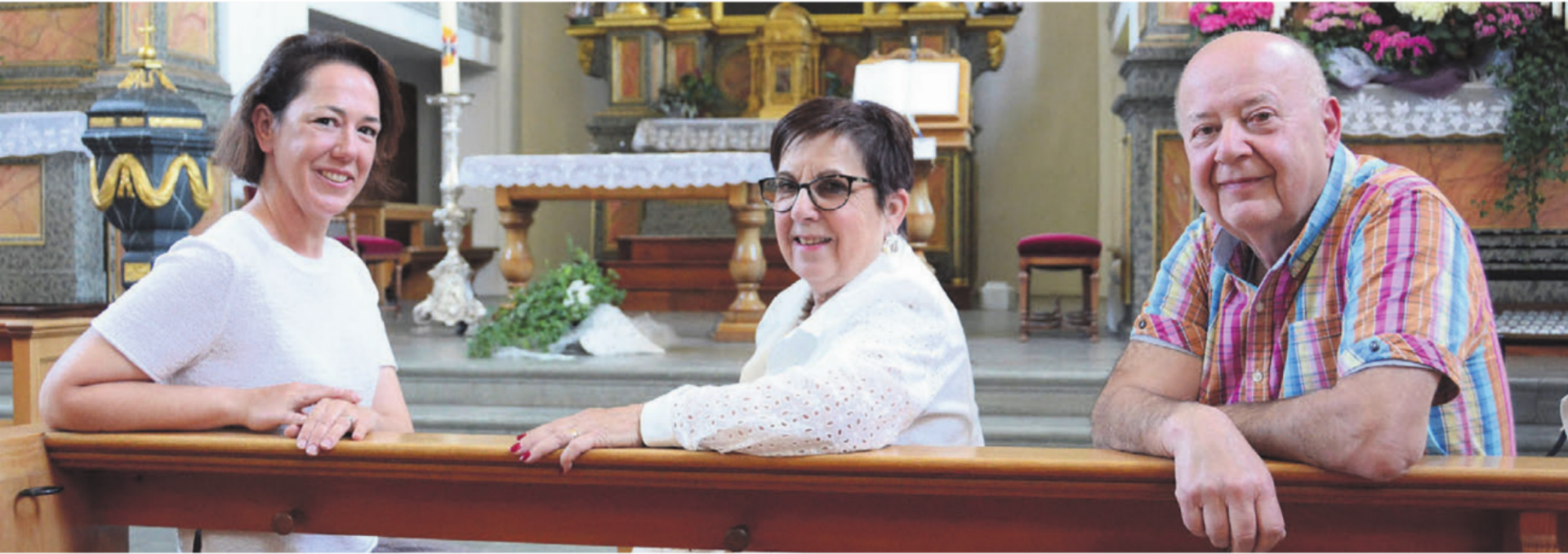 Sie wollen, dass die Kirchgemeinde Niederwil eigenständig und aktiv bleibt (von links): Karin Giger (sie tritt im Herbst zur Wahl an) und die beiden abtretenden Kirchenpflegemitglieder Marlis Töngi und Adrian Paniz. Bild: Chregi Hansen - Das Bild wird blockiert. – Möglicherweise durch einen aktiven Adblocker.