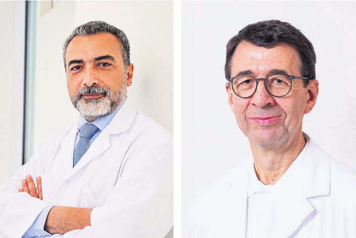 Keivan Daneshvar (links) wird im Dezember die Nachfolge als Chefarzt Radiologie am Spital Muri von Dragoljub Pisteljic übernehmen.   Bild: pd