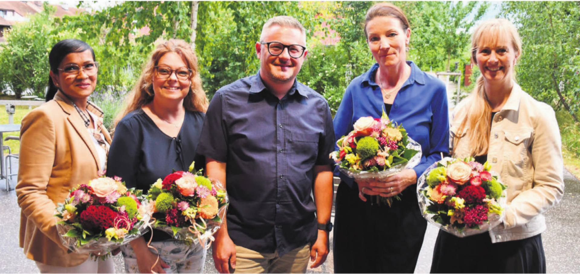 Die neue Zusammensetzung des Kesd-Vorstandes (v. l.): Dominique Meier (Dottikon), Martina Balmer (Niederwil), Vizepräsident Daniel Sommerhalder (Bremgarten), Präsidentin Natascha Brunold (Zufikon) und Sonja Isler-Rüttimann (Wohlen). Bilder: Daniel Marti - Das Bild wird blockiert. – Möglicherweise durch einen aktiven Adblocker.