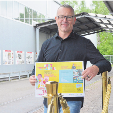Die Berufslehre feiern - Urs Beyeler auf dem Wild-Areal im Herzen von Muri. Hier heisst es Ende Monat: «Welcome to the Next Level.»
Bild: Annemarie Keusch