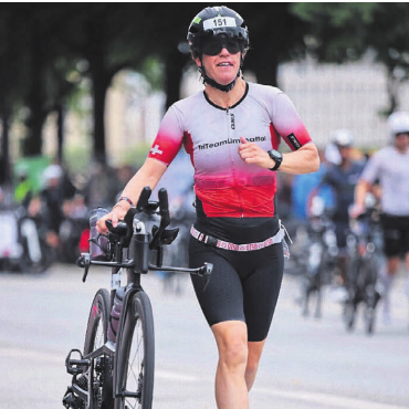 Opfer von Sabotage - Cécile Treier erlebte Ungewöhnliches an der Ironman-EM in Hamburg. Bild: Sportograf