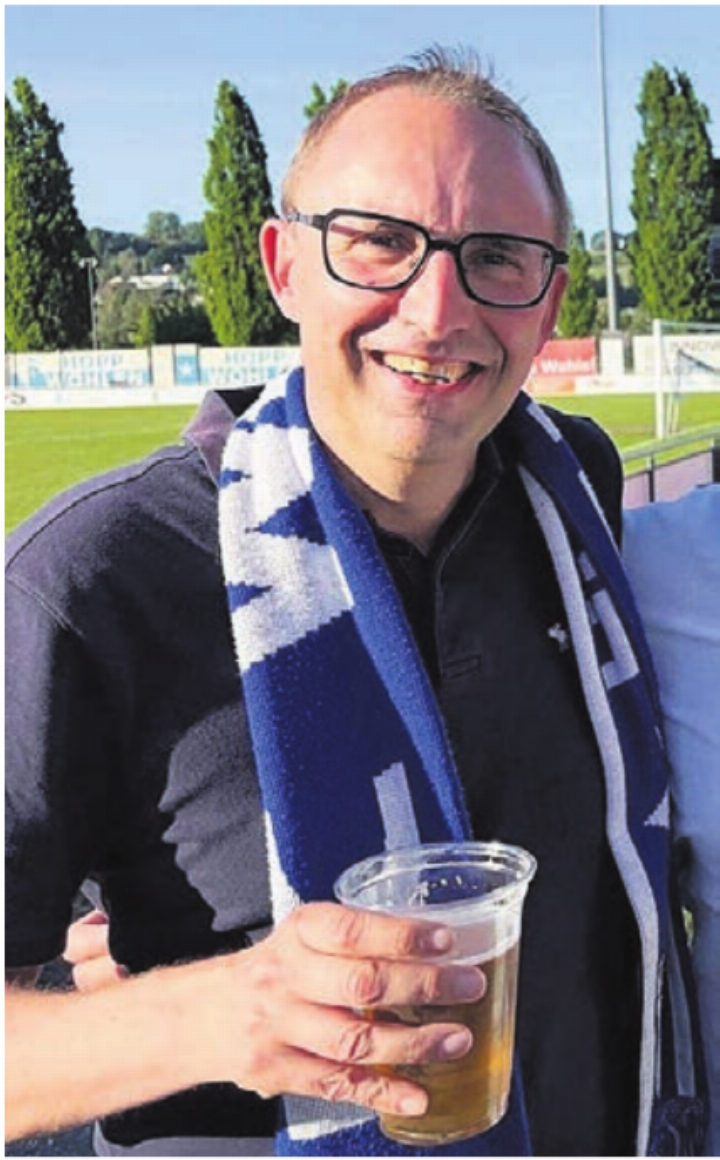 Trinkt im Stadion gern ein Bier: Matthias Fricker. Bild: zg